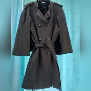 EUC Banana Republic Dark Gray Cape Jacket Size XL
